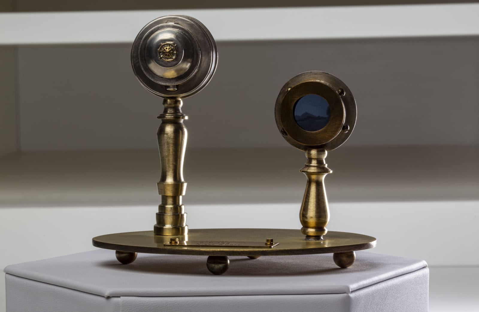 Nissa Kubly, Circular Silver Camera and Paired Viewer
