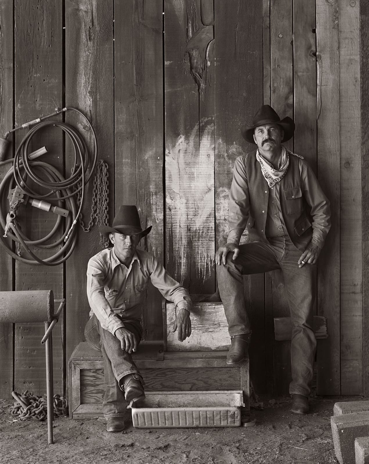 Jay Dusard, Buster Scarbrough and Bob Pulley, A Bar V Ranch, Arizona, 1981