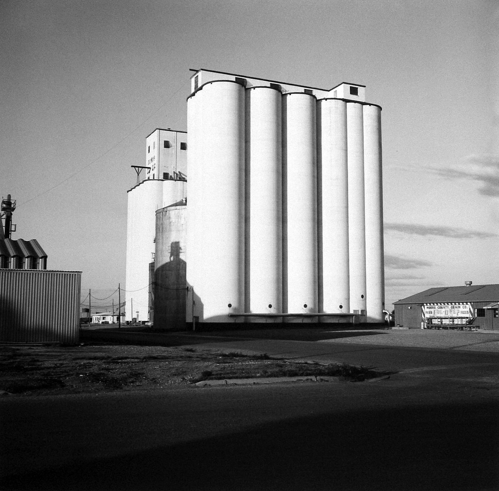 White Grain Elevator - Dunes, Texas, 1973