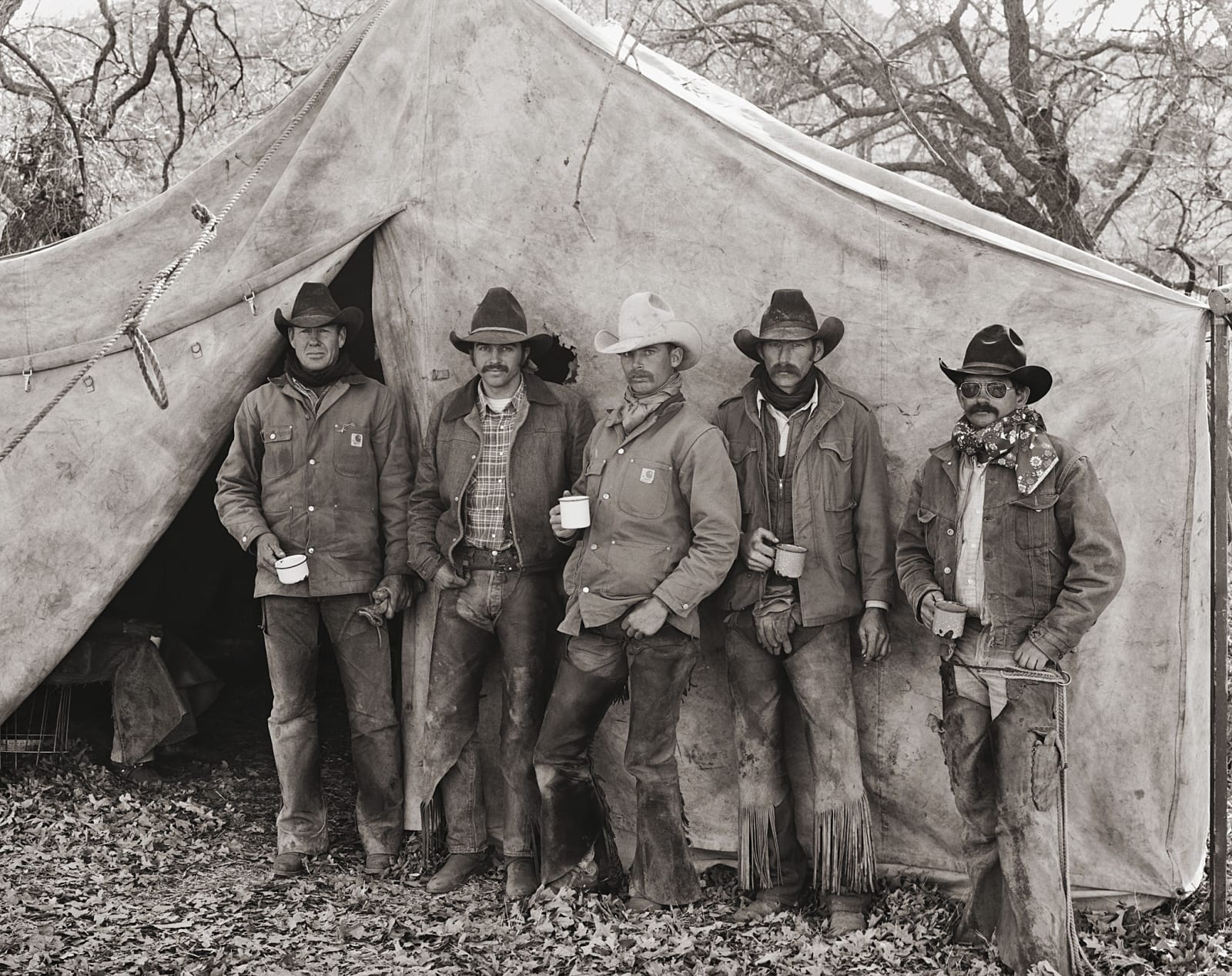 Jay Dusard, Bill Moorhouse, Bob Phillips, Jeff Shipp, Jack Bowlin and Jerry Brashears, ORO Ranch, Arizona, 1980