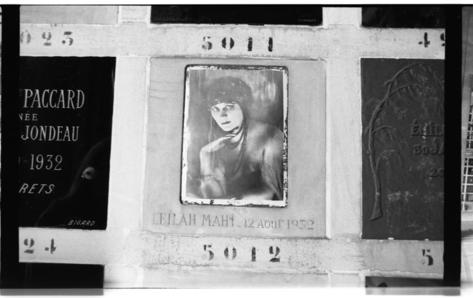 Leïla Mahi, Père-Lachaise. Paris, 1977