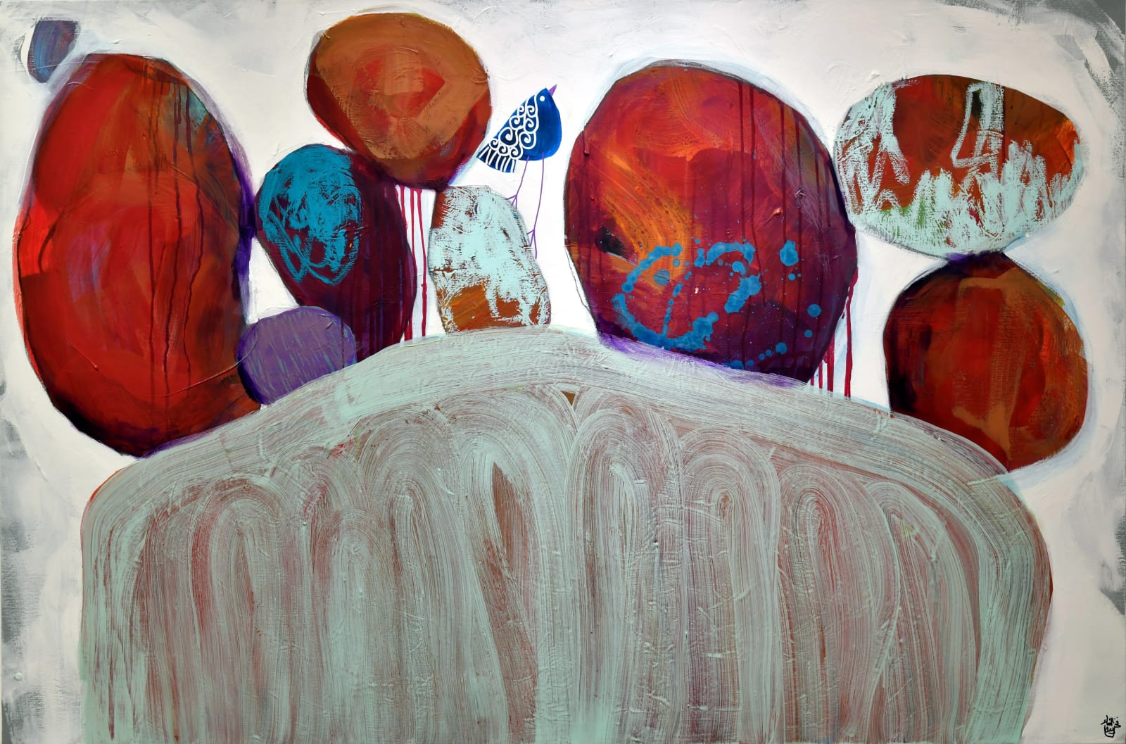 Patience, Mixed media on canvas, 2019 100x150cm