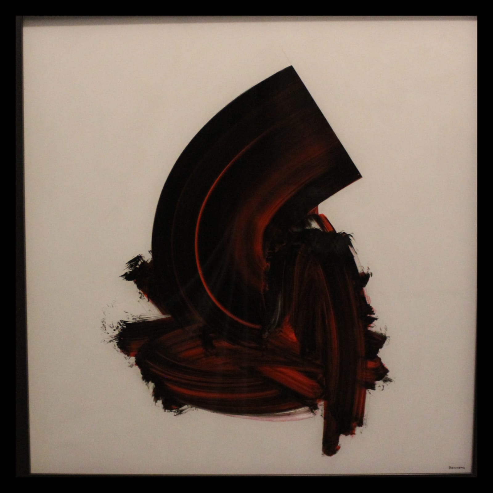 Hamza Bounoua Letters in motion, 2018 Mixed media on plexiglass 80x80cm