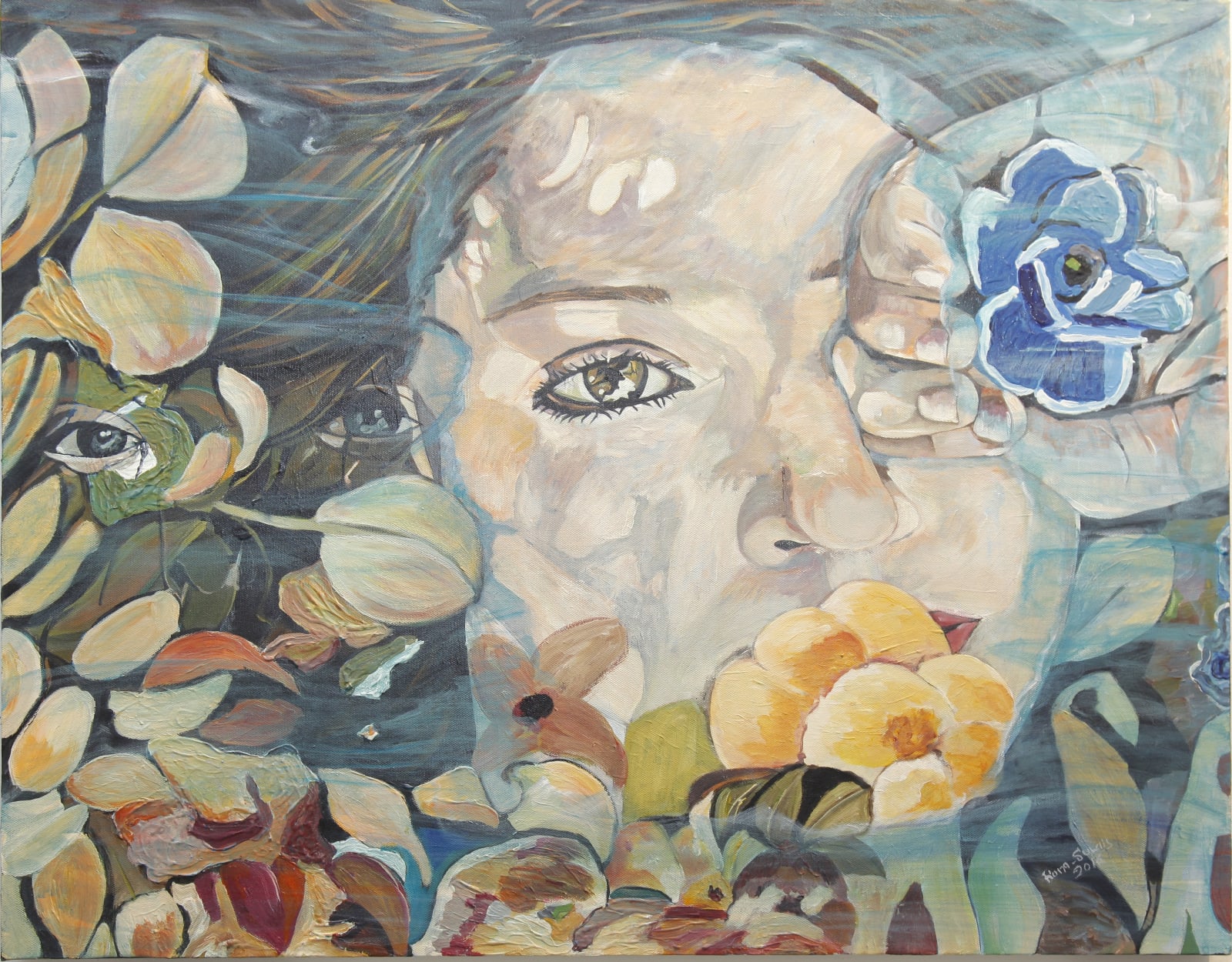 Rana Sunaij Clench, 2017 Oil on canvas 55x70cm