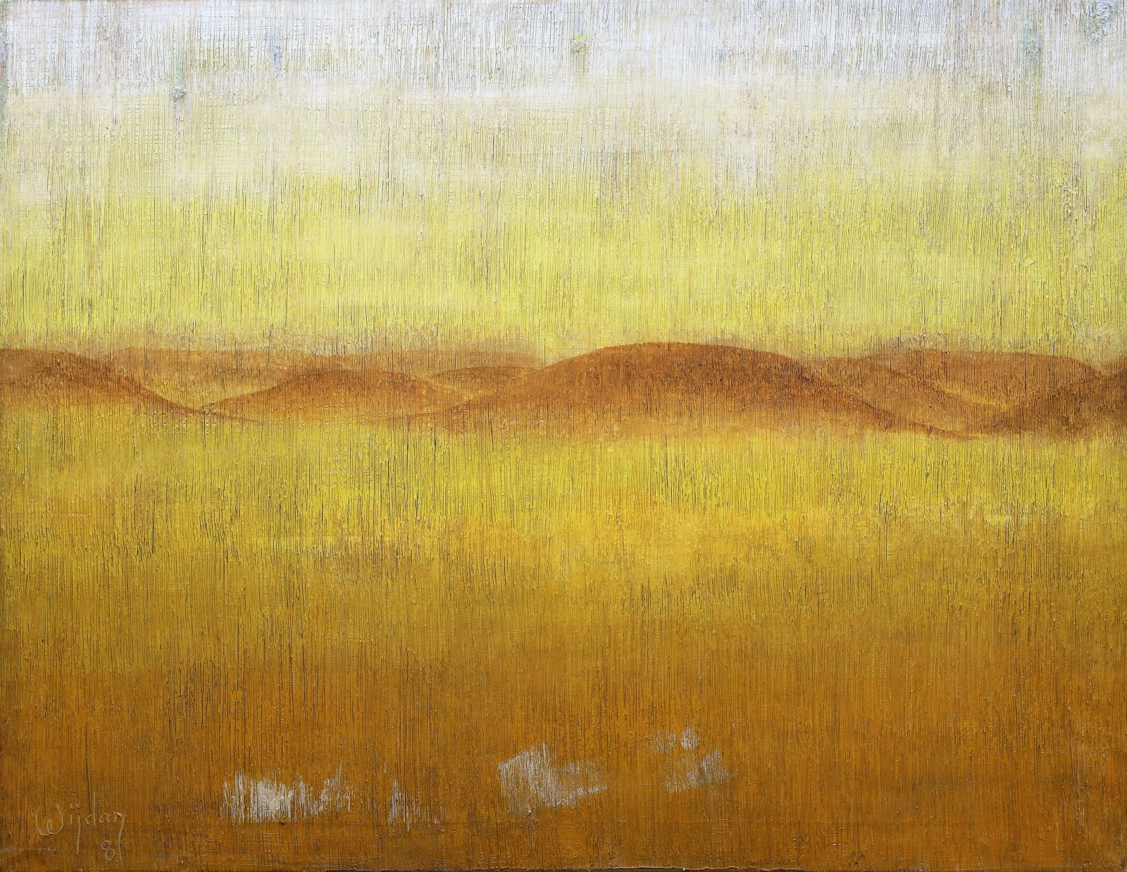 Wijdan, Desert summer, 1981, Oil on canvas, 86x112cm