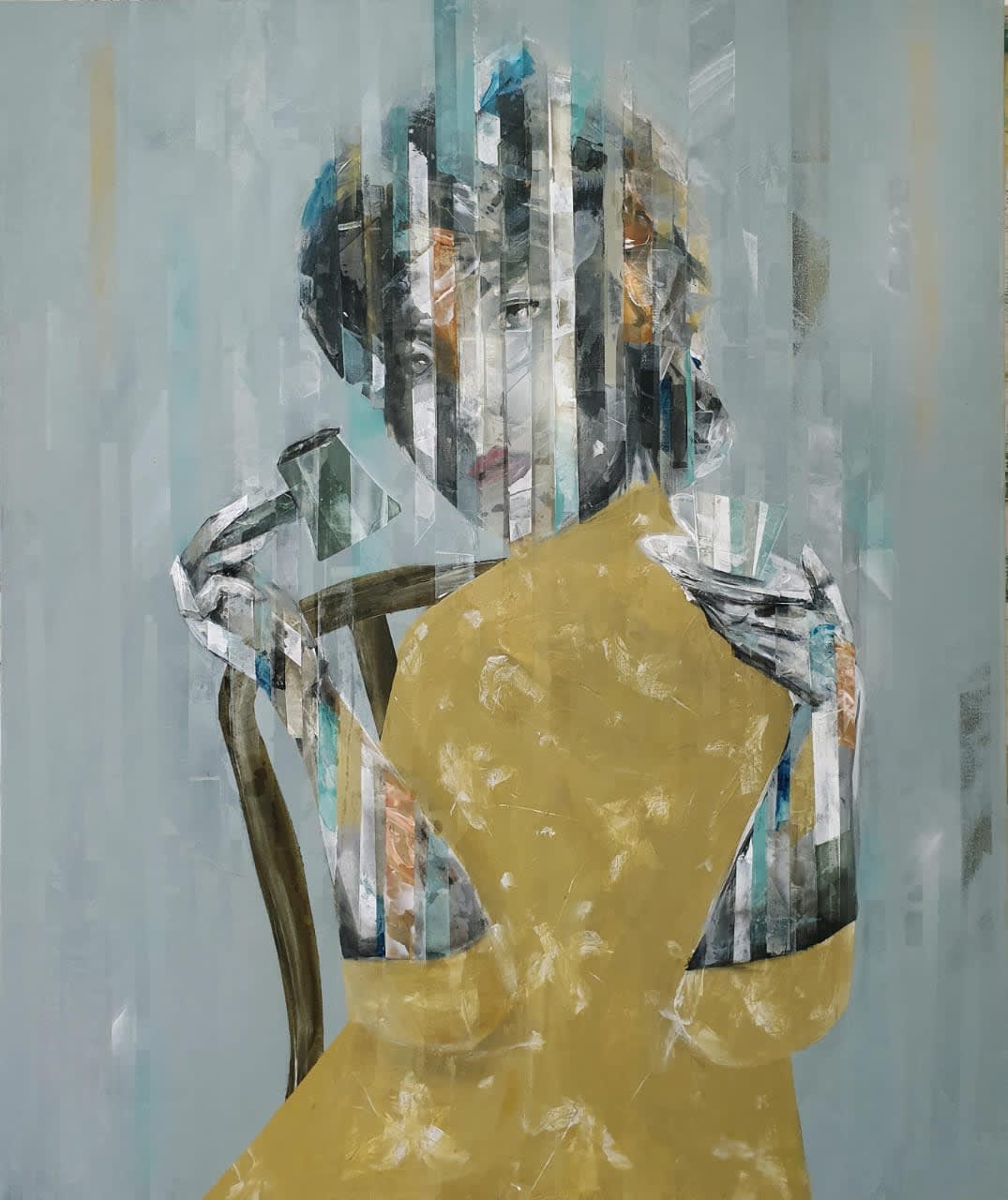 Besher Koushaji, Untitled, 2020, Acrylicon canvas, 120x100cm