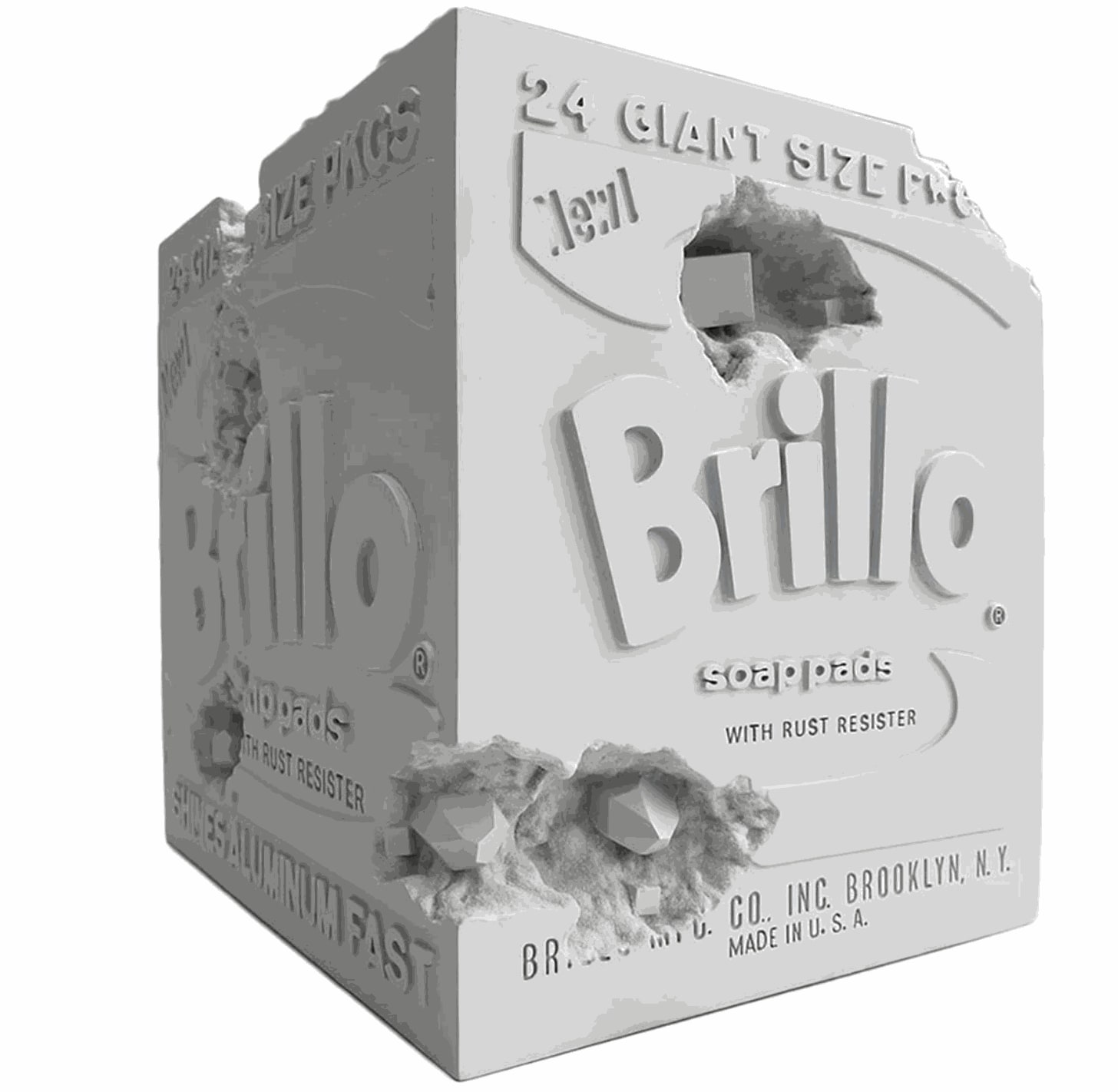ERODED BRILLO BOX, 2020