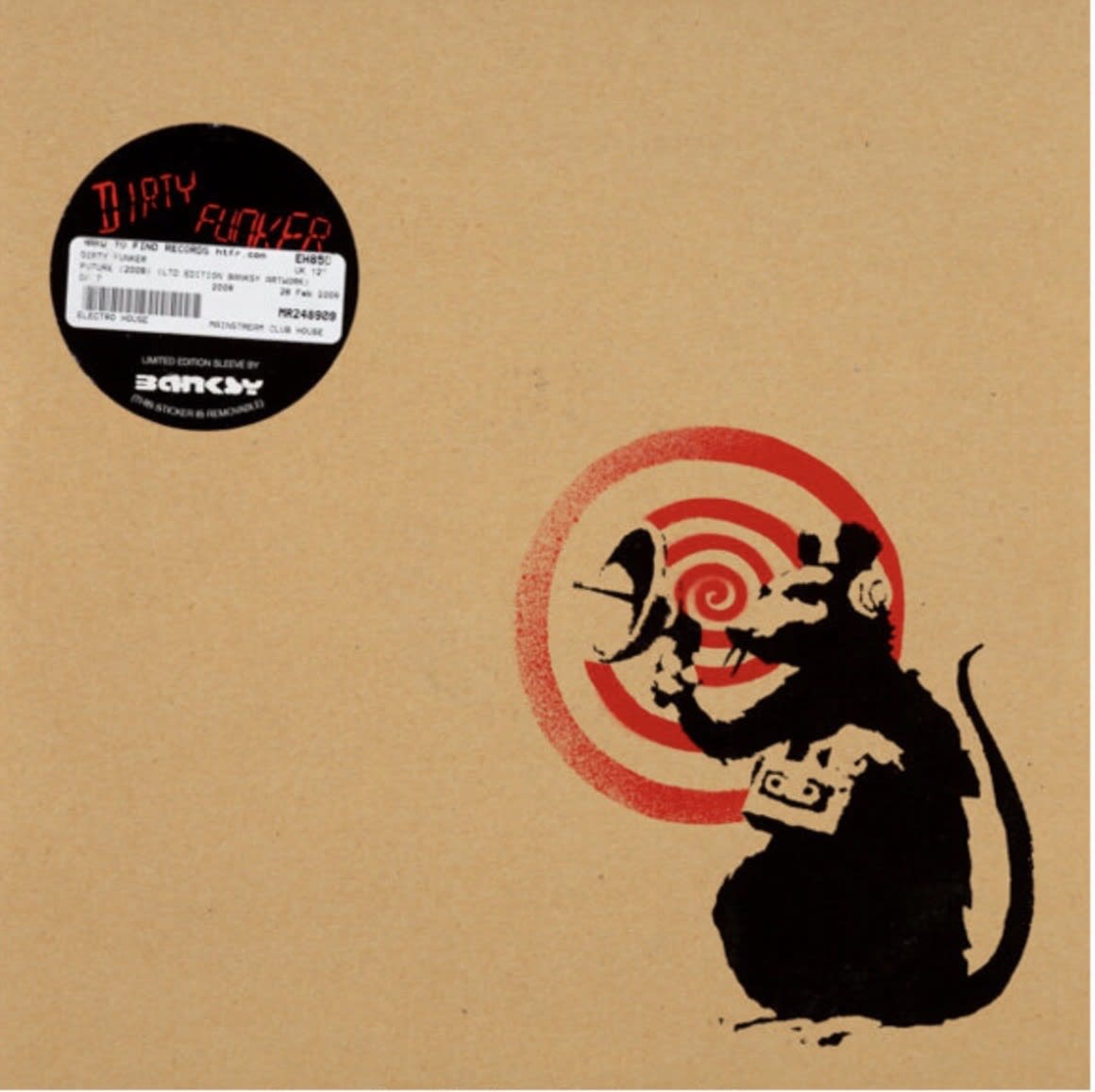 AFTER BANKSY, RADAR RAT DIRTY FUNKER (BROWN), 2008