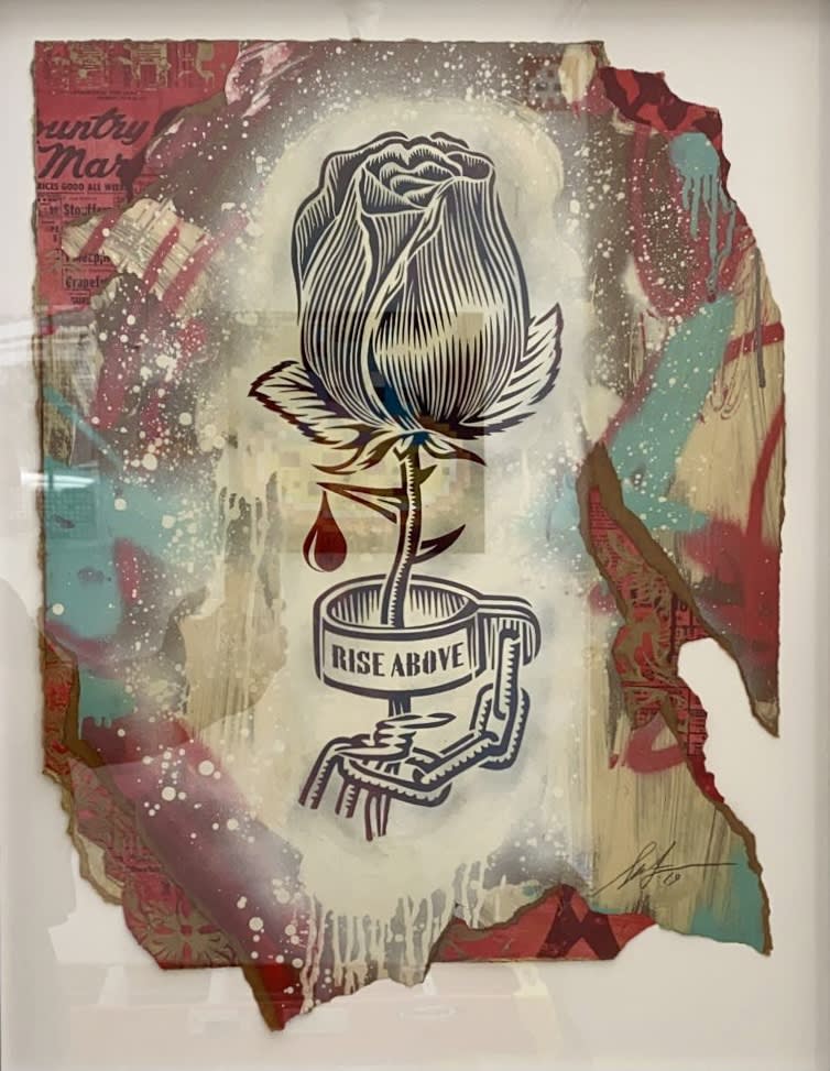 SHEPARD FAIREY, ROSE SHACKLE, 2019