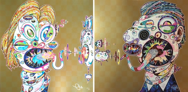 TAKASHI MURAKAMI, HOMAGE TO FRANCIS BACON (STUDY OF HEAD OF ISABE RAWSTHORNE AND GEORGE DYER), 2016