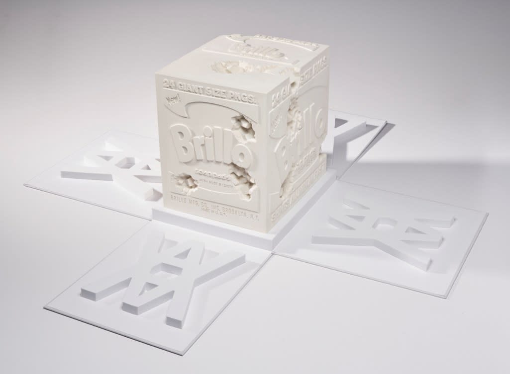 新品 限定500個 Daniel Arsham Andy Warhol Eroded Brillo Box ブリロ ボックス フィギュア ダニエルアーシャム アンディウォーホル kaws