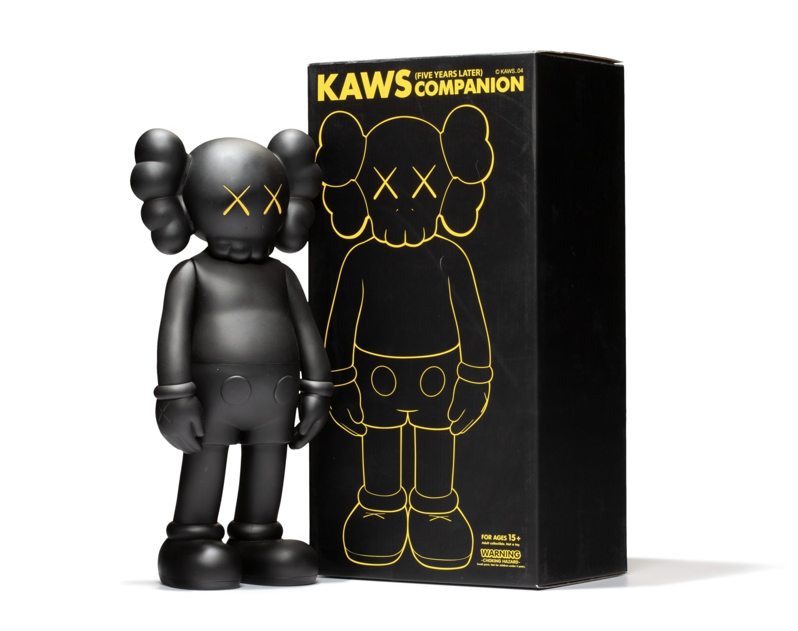KAWS, COMPANION FIVE YEAR LATER (BLACK), 2004