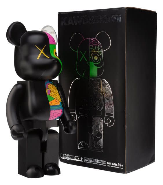 kaws chomper bearbrick 1000