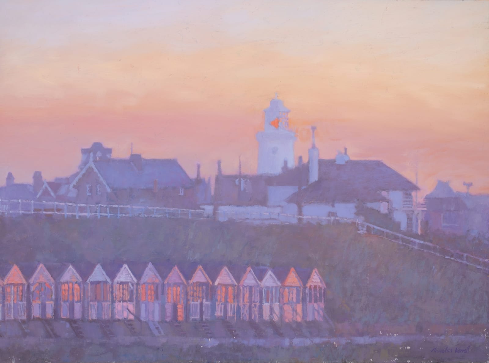 Evening in Southwold - Original Oil Painting by Nicholas Verrall 49cm x 66cm