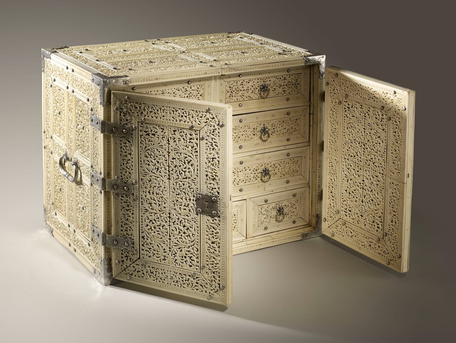 Ivory and Tortoiseshell-veneered Cabinet, Ceylon, for the Portuguese market, late 16th–17th century
