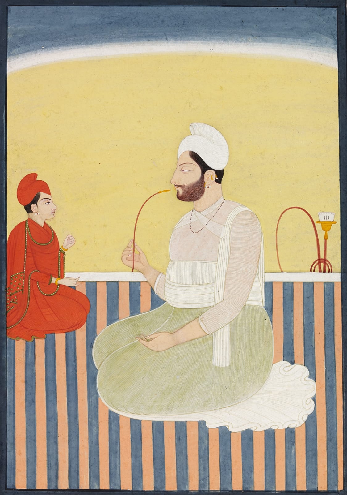 Conversation on a Terrace, Guler, early 19th century