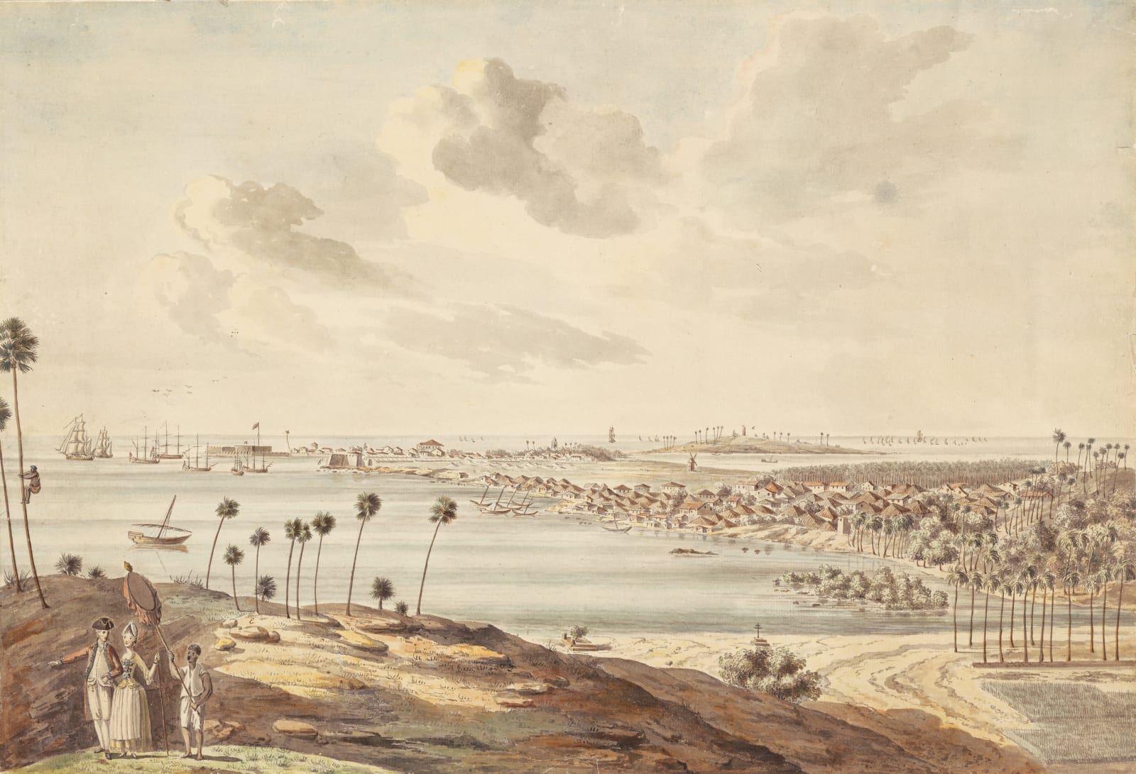 View of Bombay from Mazagaon Hill, By A Vander Steen, 1782