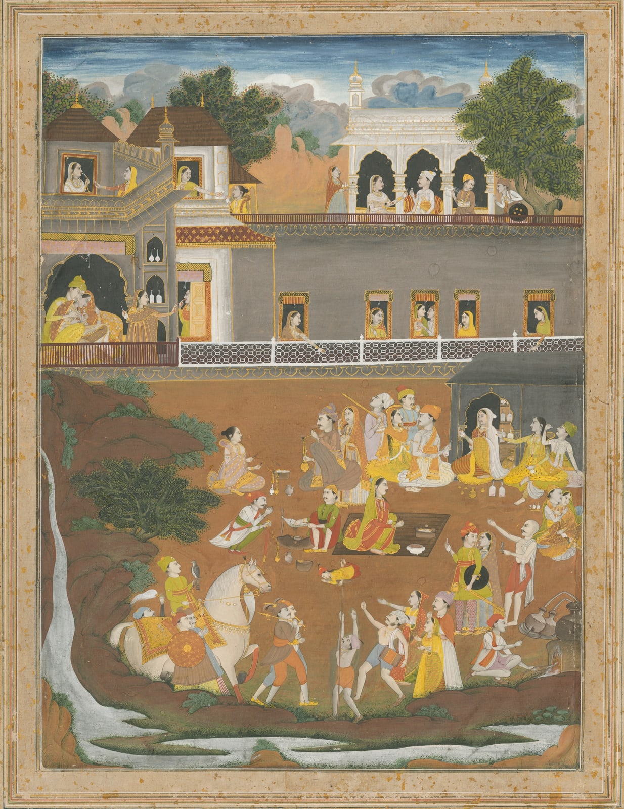 A Prince Chances upon a Riotous Party, Farrukhabad, 1760-70