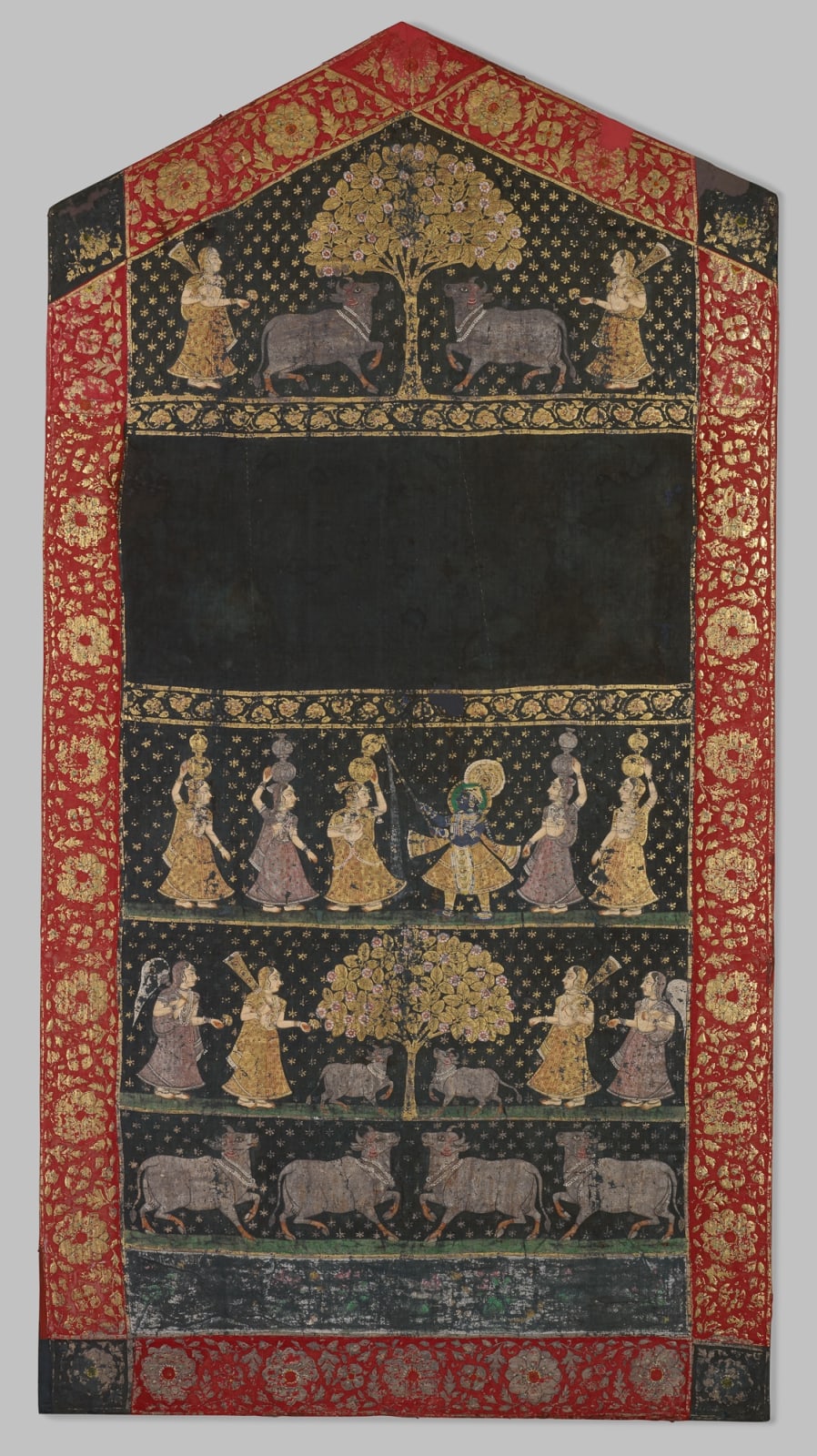 Sirhi (cloth covering the throne or Simhasana), Deccan, 1800-1850