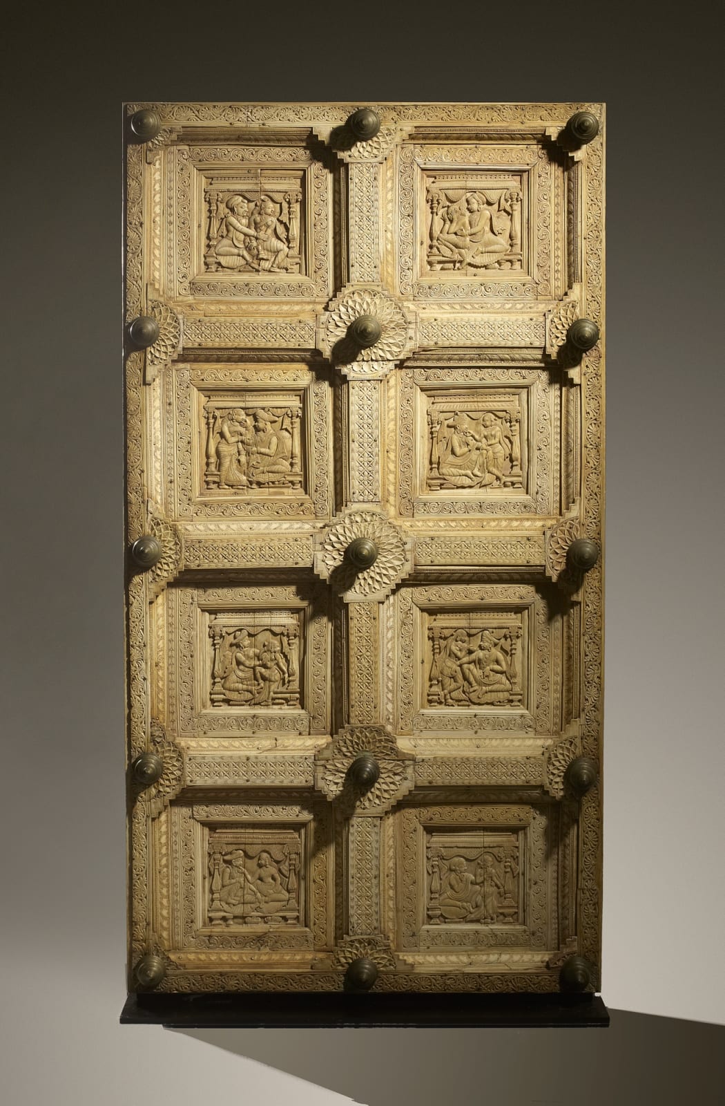 Ivory Door, South India, probably Mysore, 18th century