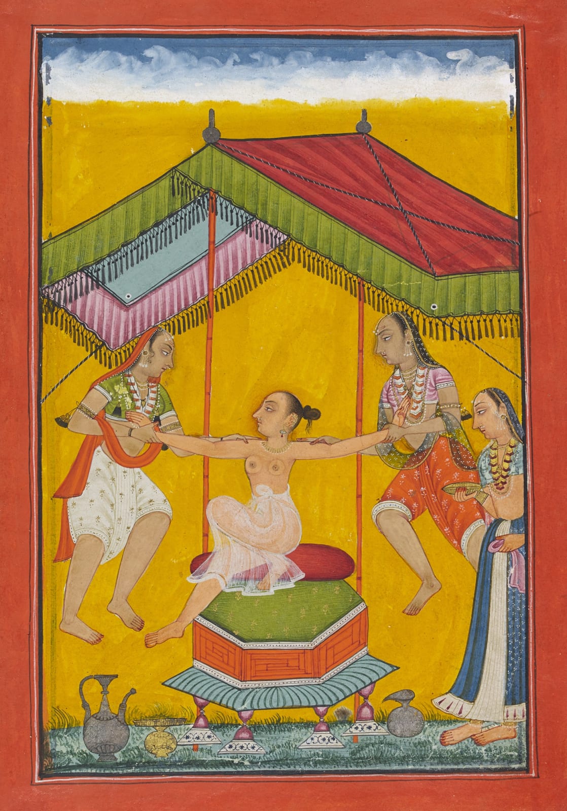 Tailingi Ragini, Wife of Hindola, Bilaspur or Chamba, c. 1700