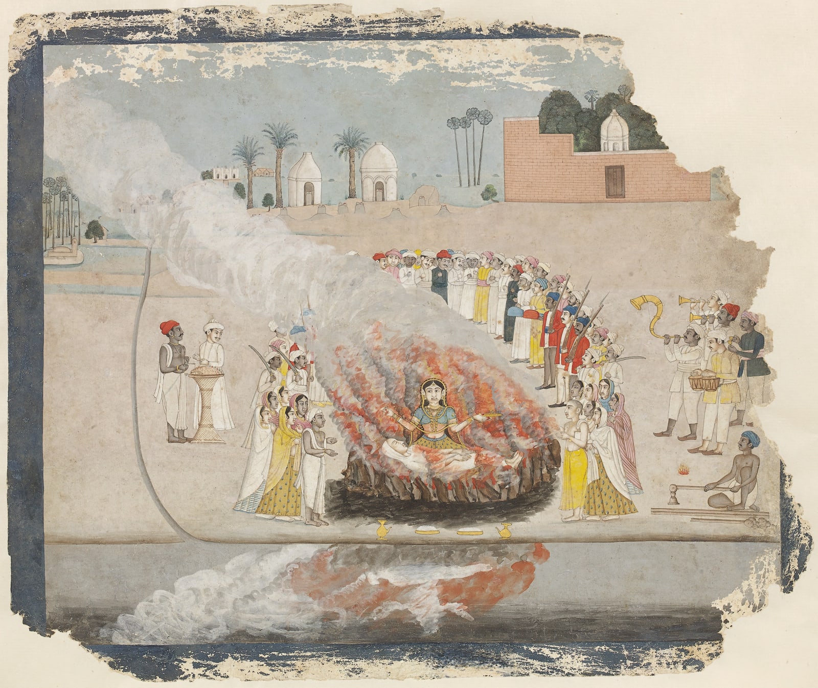 A Sati Scene, Bengal, c. 1770–80