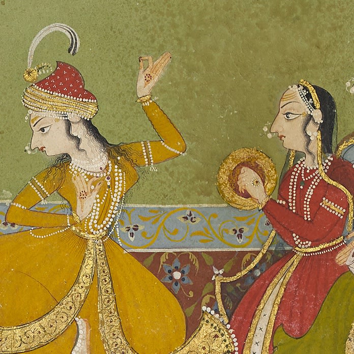 Jagat Singh II (r.1734-1751) enjoying a dance performance