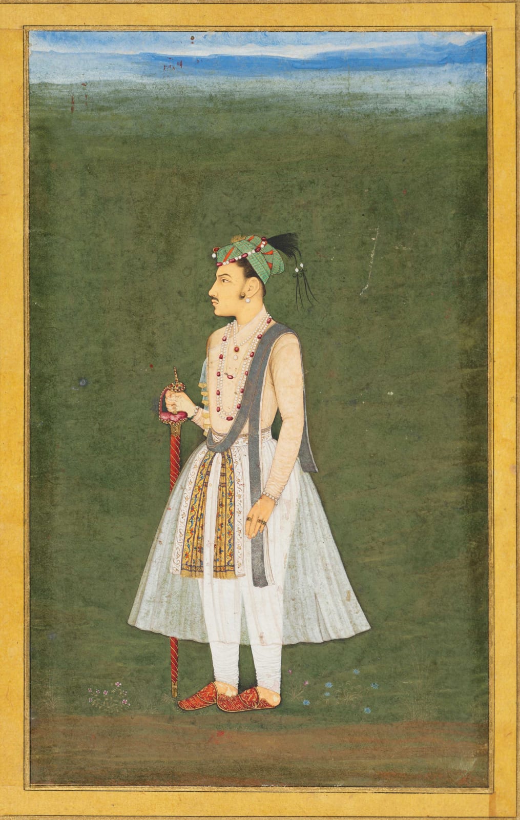 Prince Shah Shuja‘ , Mughal, attributed to 'Abid, c. 1635