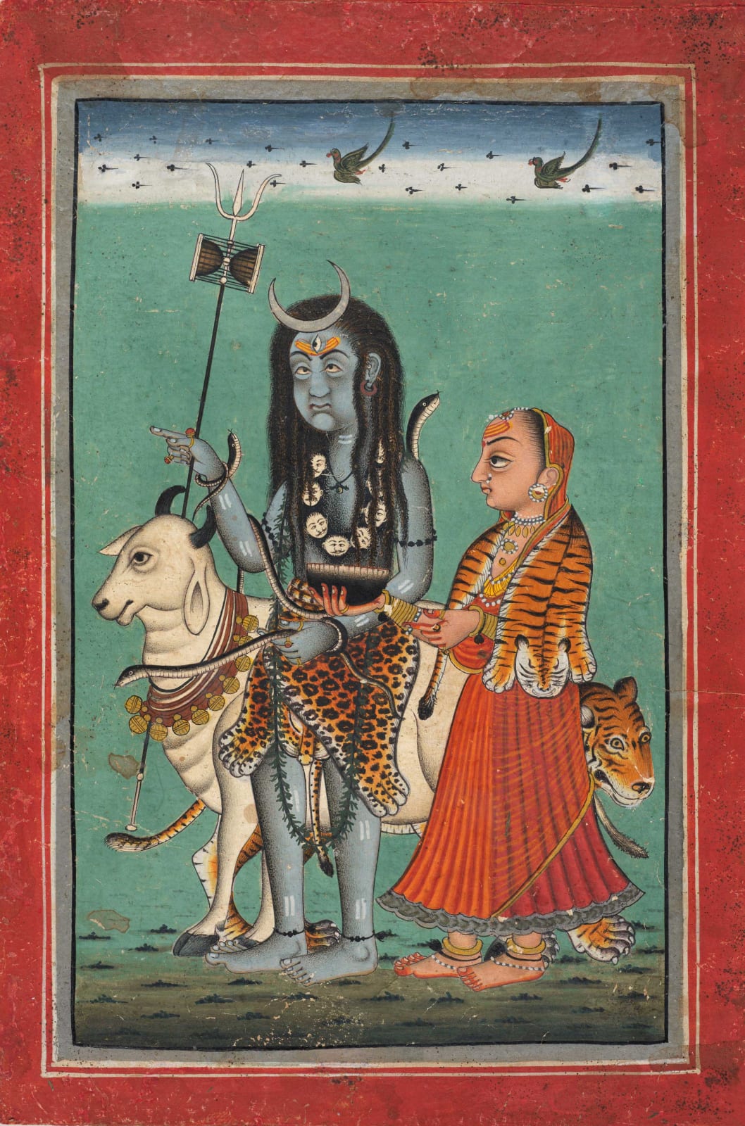Shiva and the Goddess, By a Master of the Mandi atelier, c. 1710-20