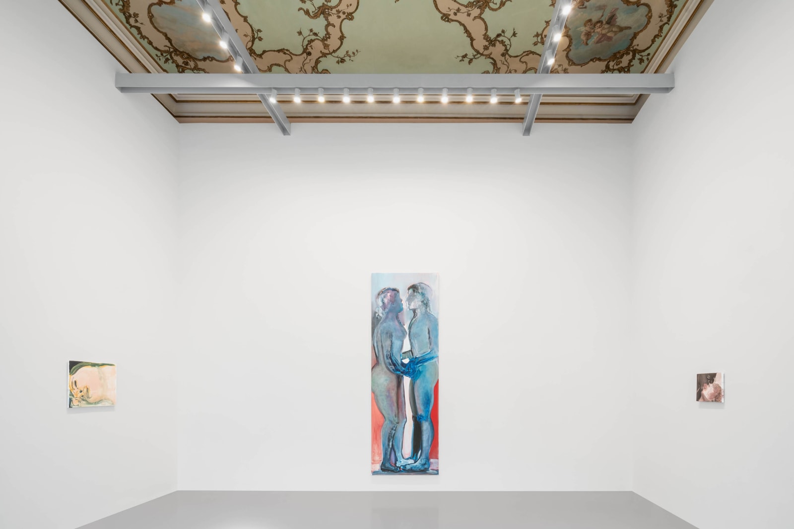 Marlene Dumas, (from left to right) Longing, 2018, Private collection, New York; Awkward, 2018, Private collection; Tongues, 2018, Collection of...