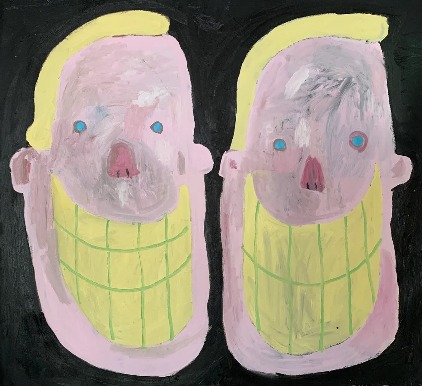 White Boys That Made My Sister Cry, 2020 oil on canvas 66 x 73 in