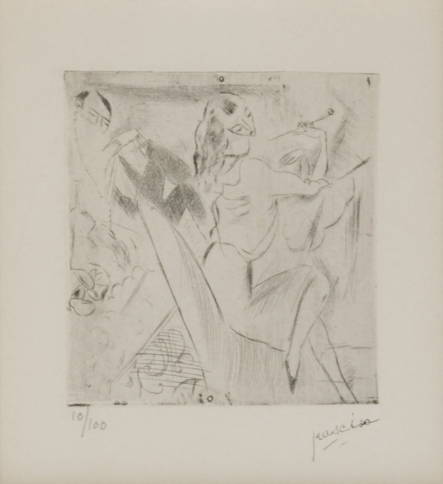 Jules PASCIN, Femme aux jambes croisées