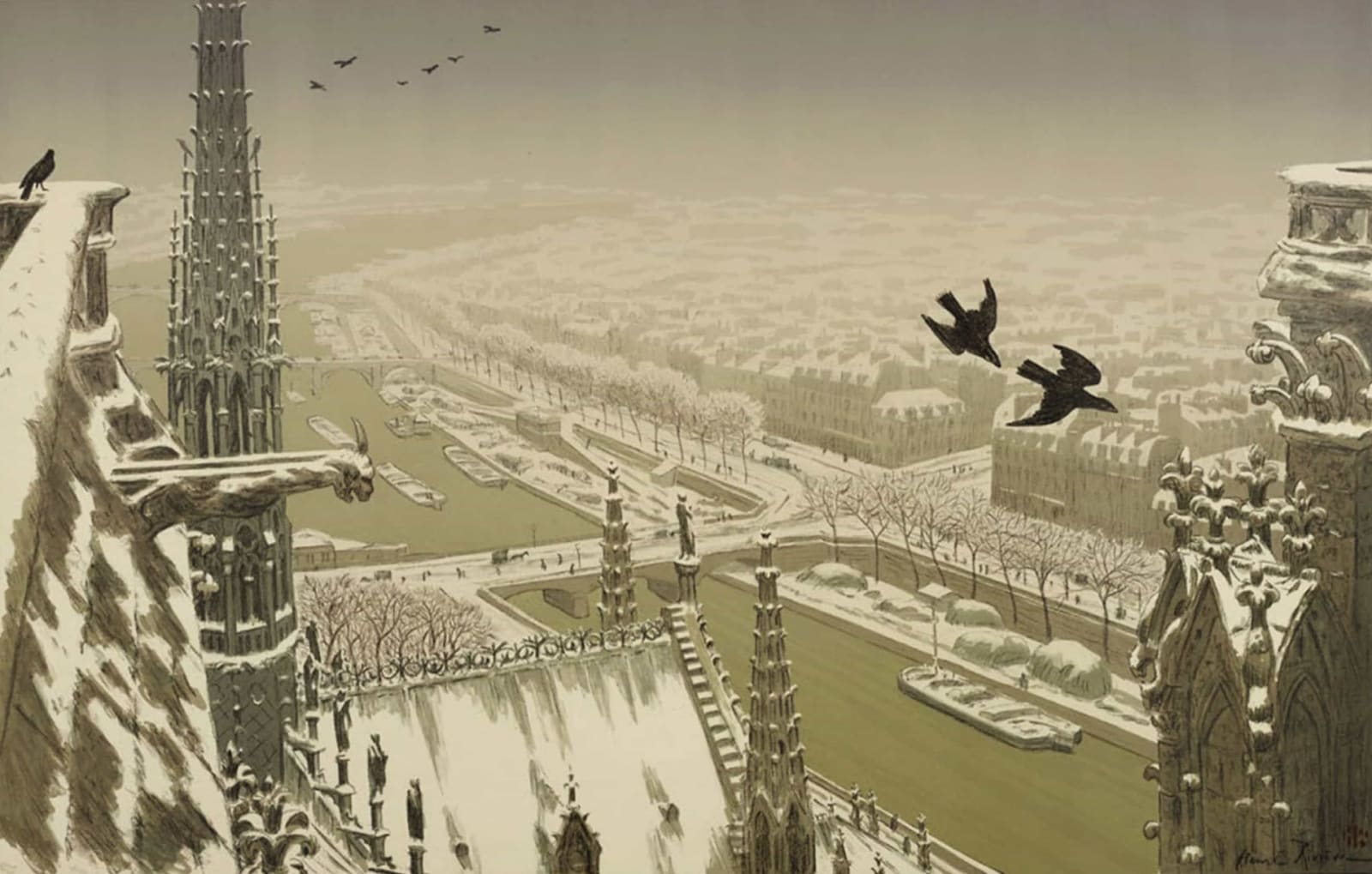 Henri RIVIÈRE, Du haut des tours de Notre-Dame