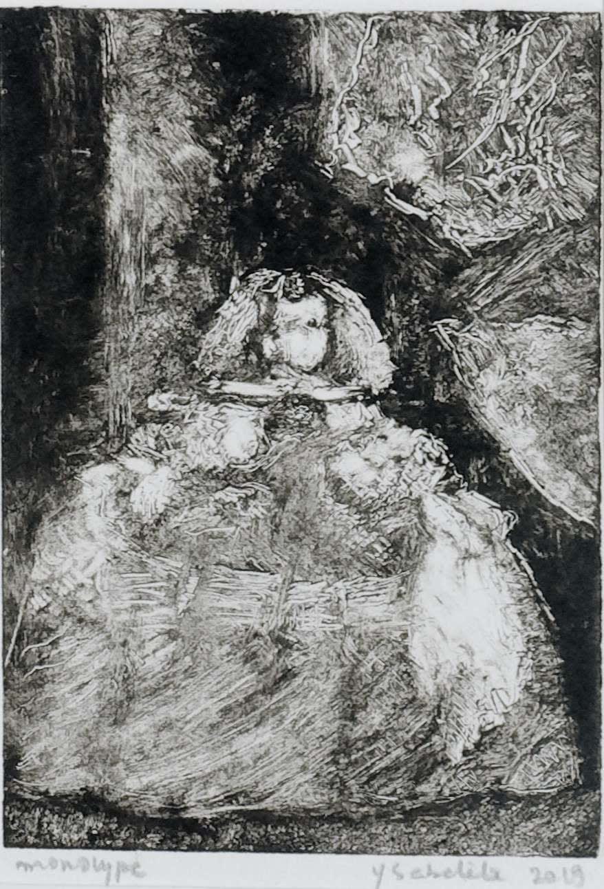 Yvonne SABELÈTE, Ménine d'après Vélasquez, 2019