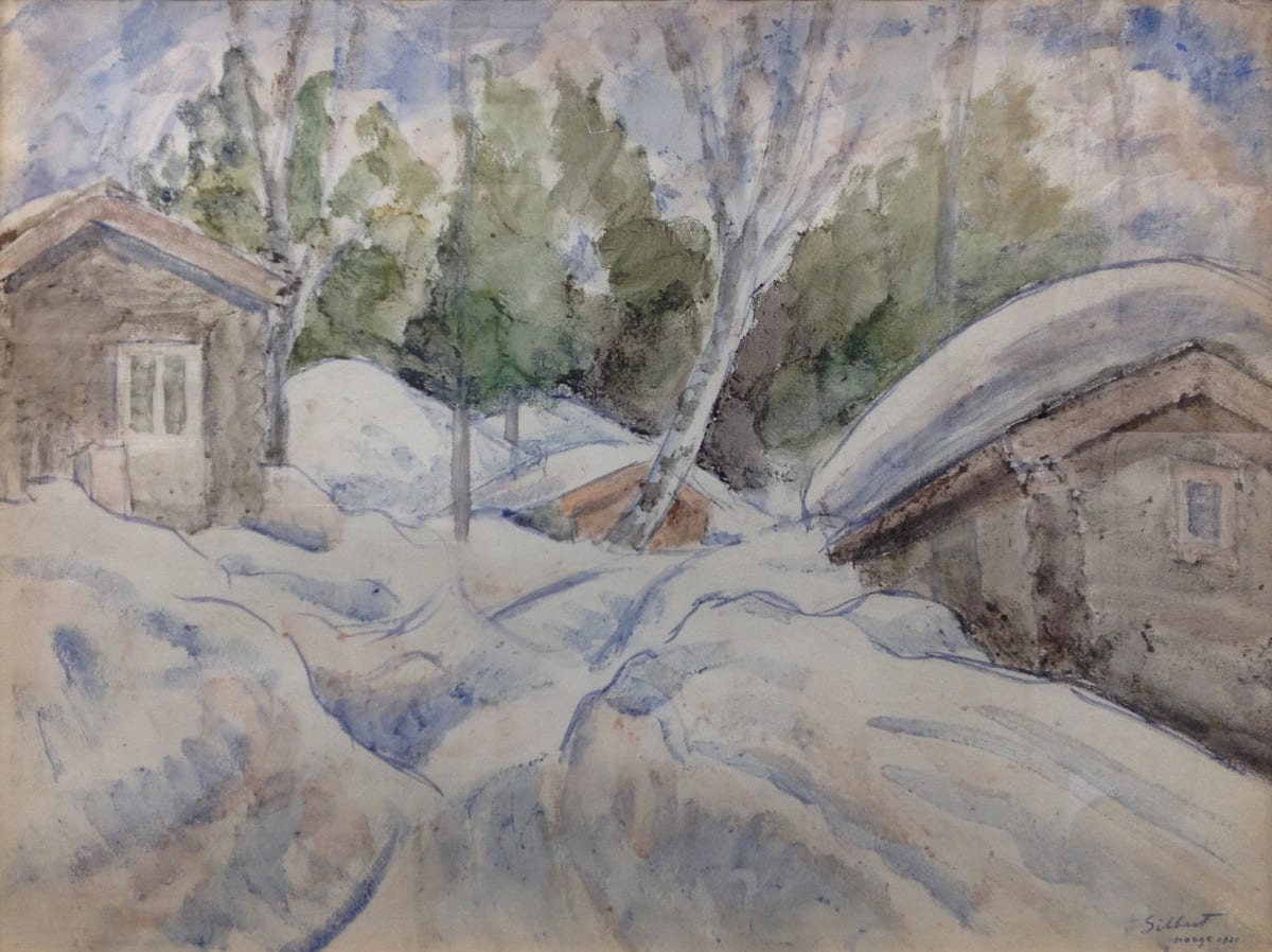 Ben SILBERT, Paysage enneigé, Norvège, 1931