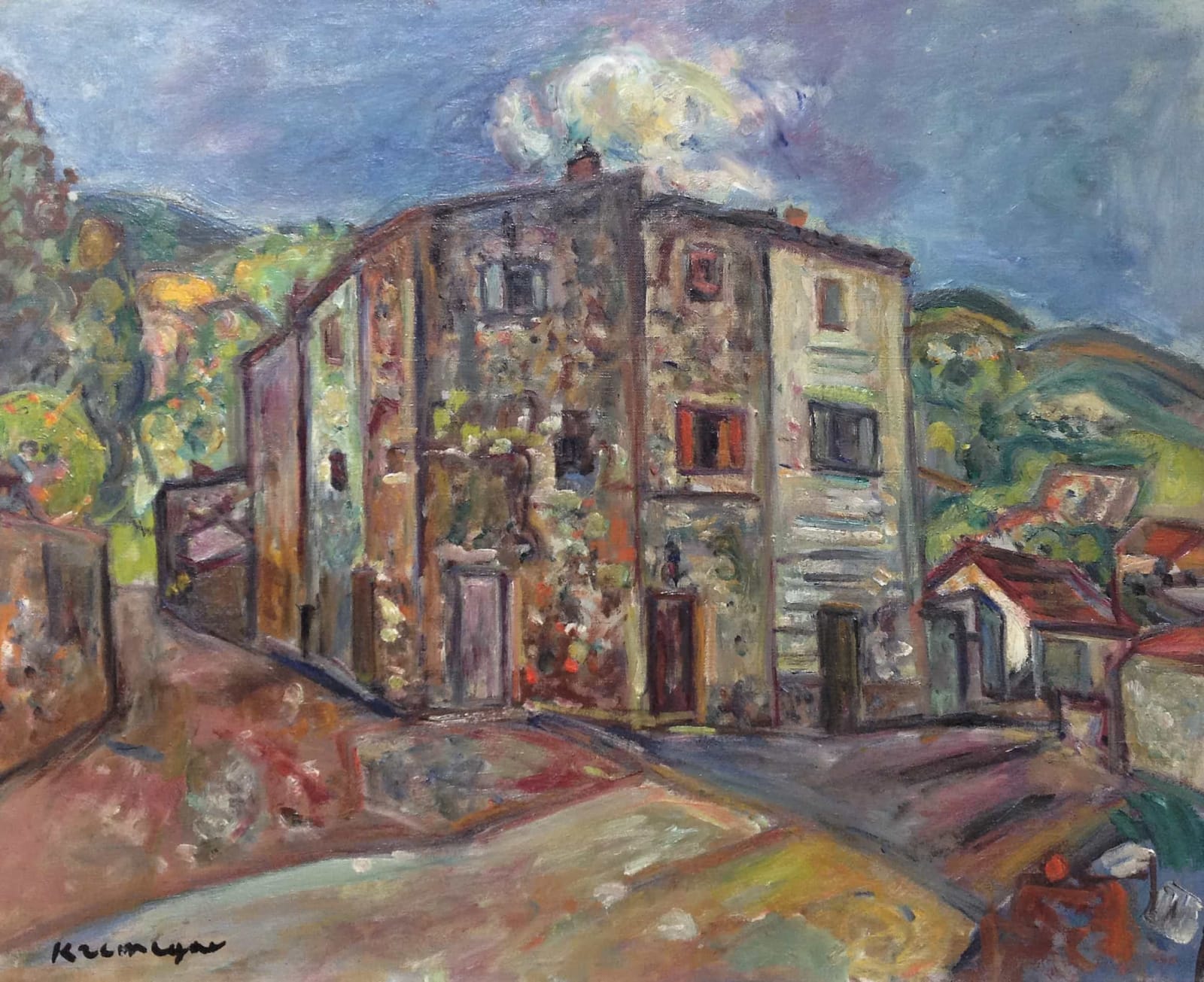 Pinchus KREMEGNE, Paysage de Céret