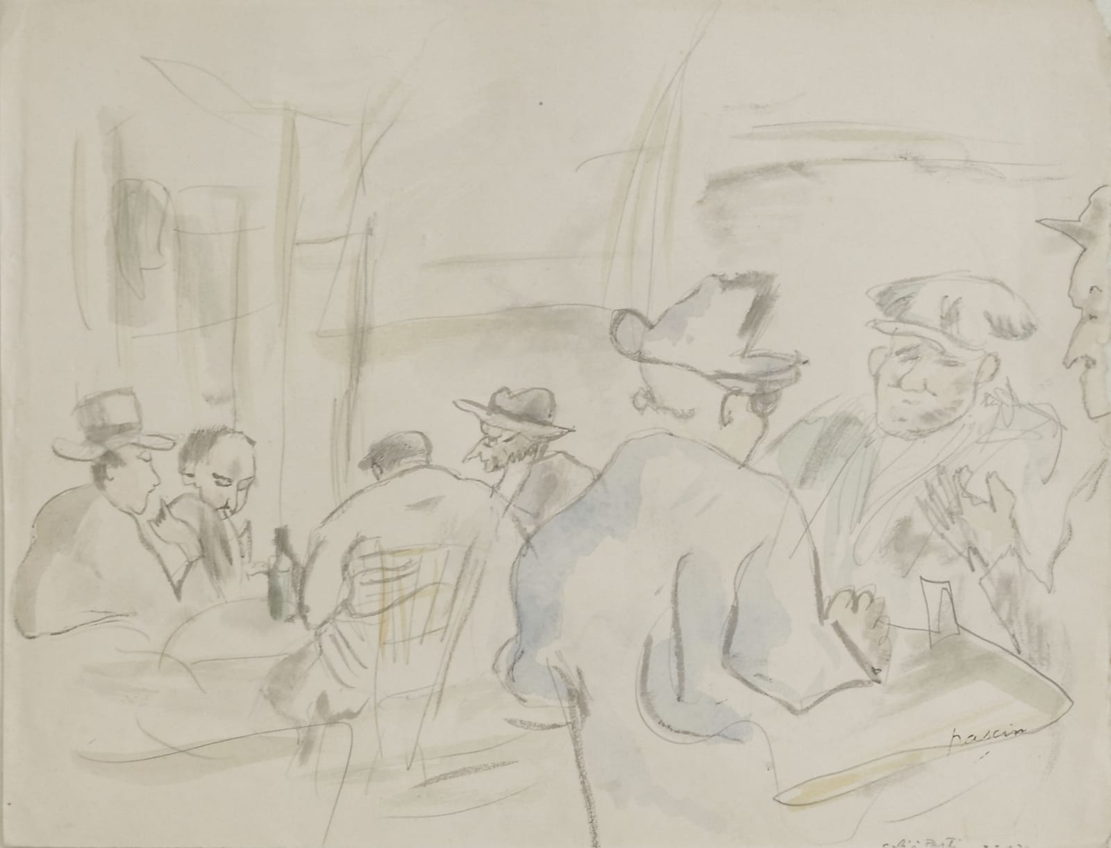 Jules PASCIN, Au café