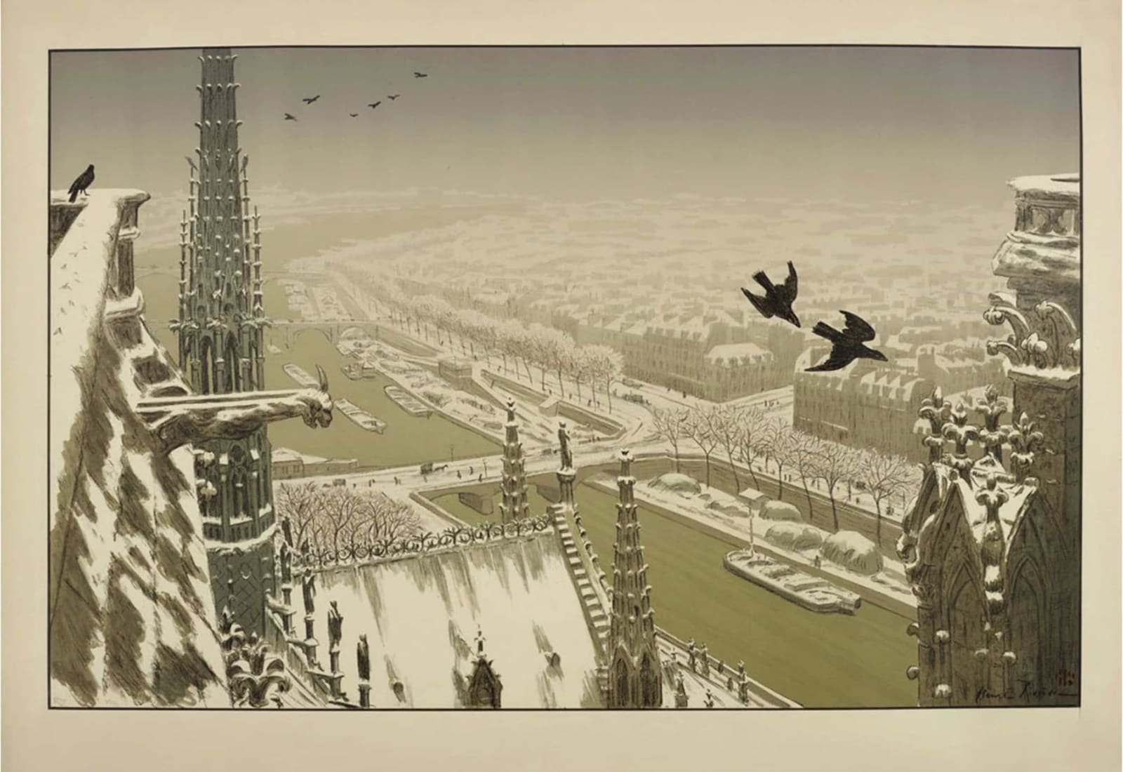 Henri RIVIÈRE, Du haut des tours de Notre-Dame