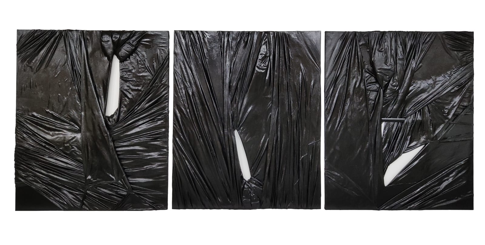 Stella Zhang 0-Viewpoint-8-1 , 2 , 3, Mixed Media, 183 x 152 cm (each), 2015