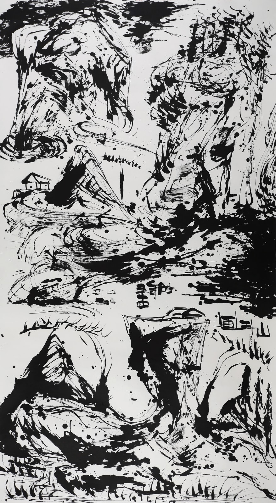 Spiritual Mountains No. 455 (2012) Ink on Paper 177.8 x 96.5 cm