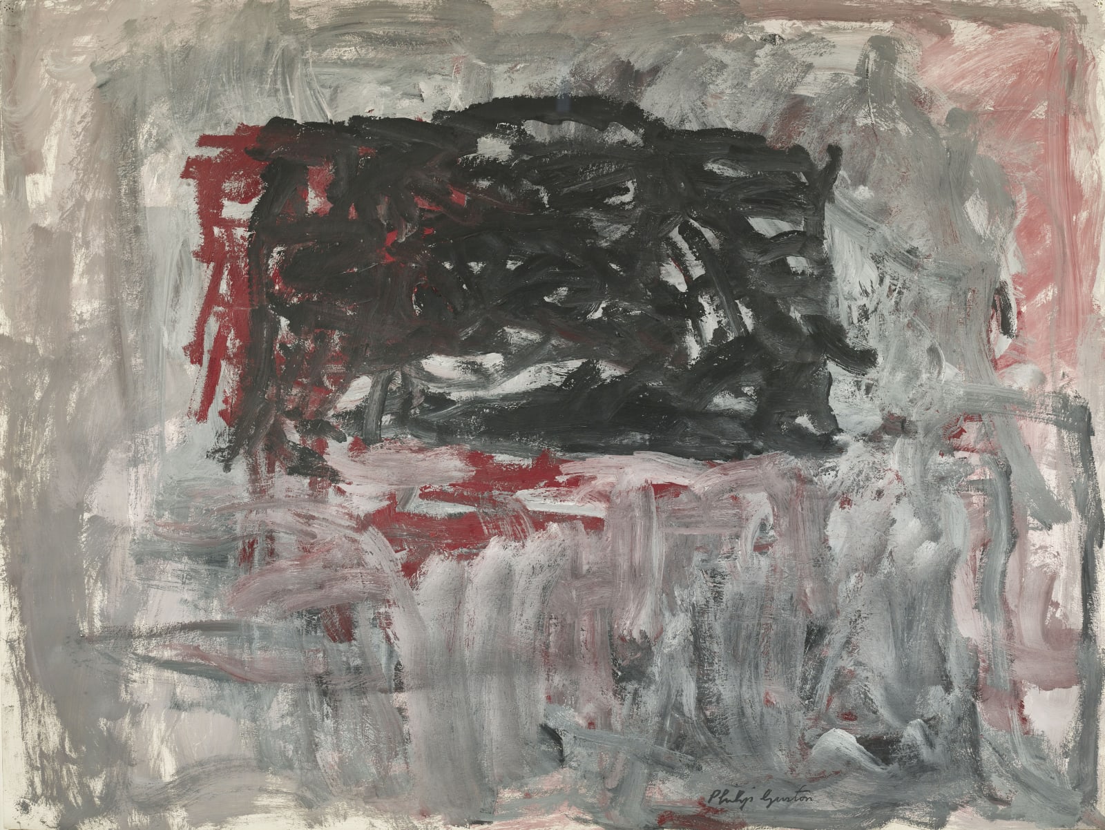 Philip Guston Accord Ii 1963 Galerie Jean Francois Cazeau