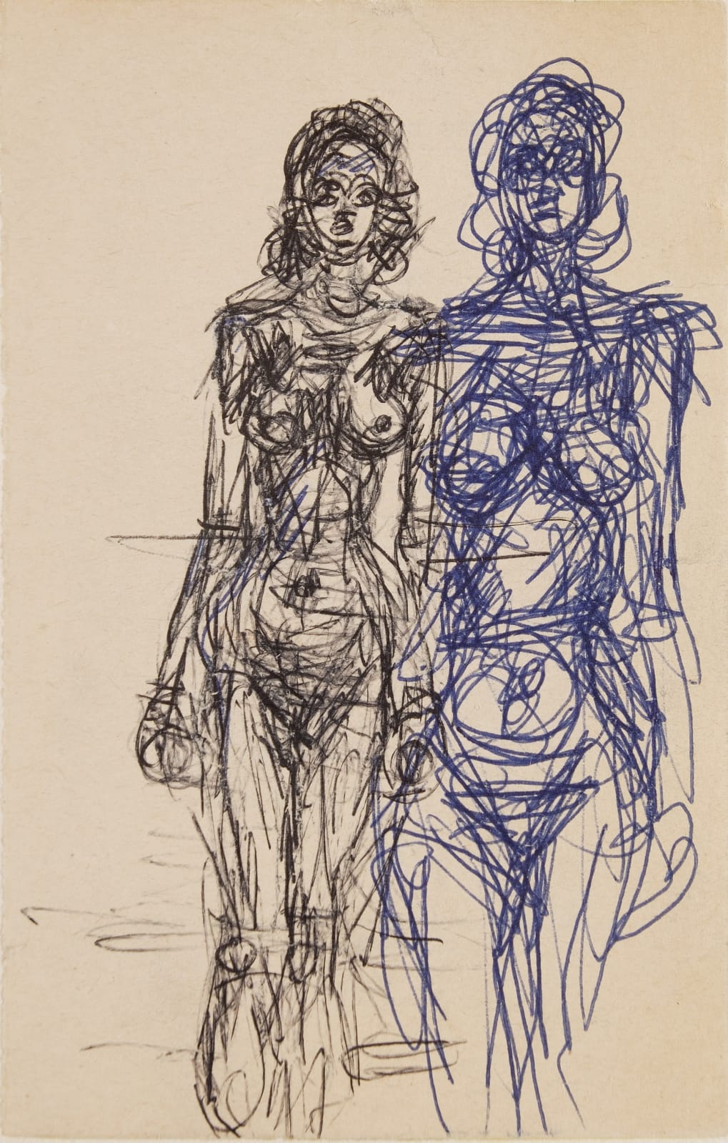 Alberto Giacometti, Two Standing Nudes, 1963