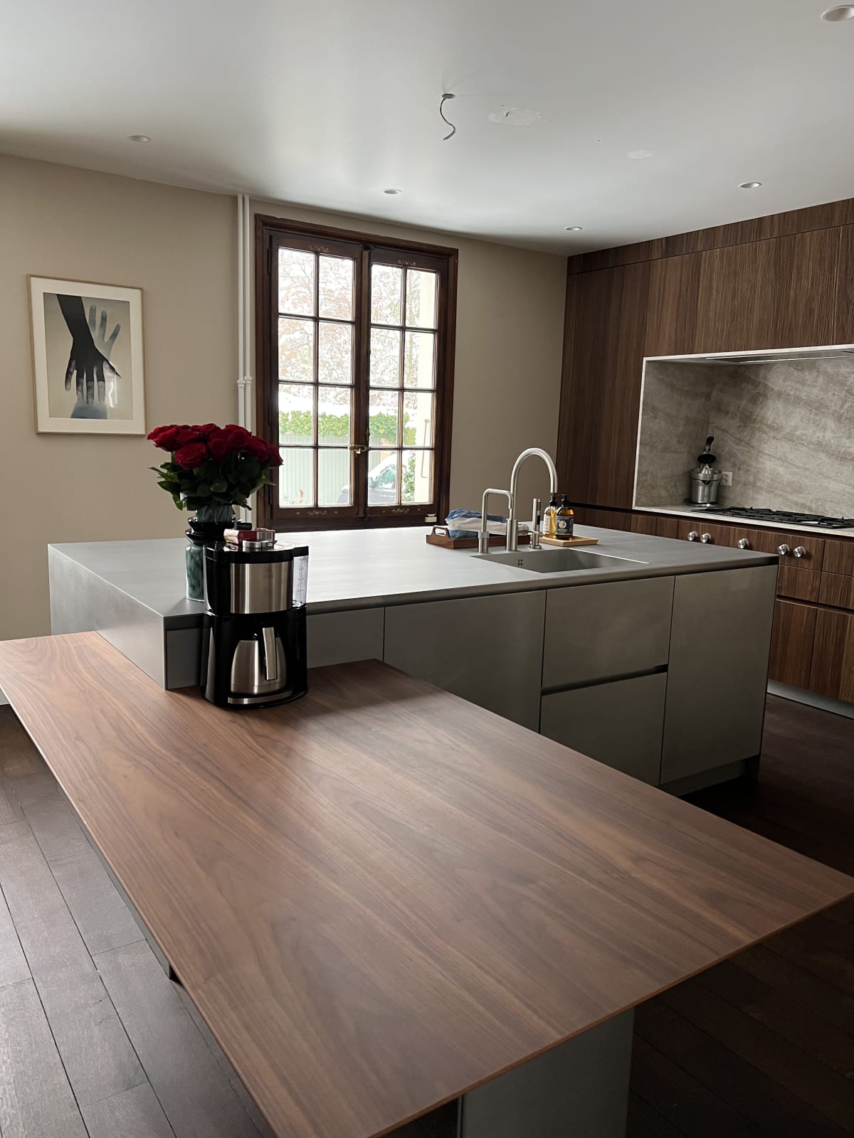 Maison C, Genève Oeuvre de Marion Tampon-Lajarriette Cuisine Eggersmann