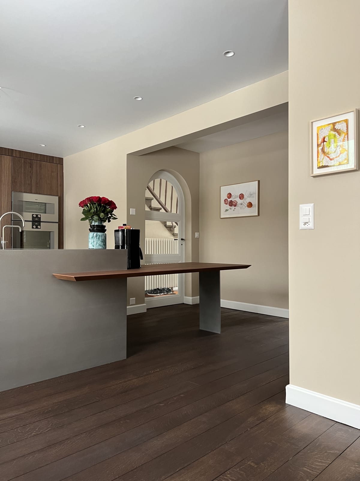 Maison C, Genève Aquarelle de Marie Bovo et Encre de Karim Forlin Cuisine Eggersmann