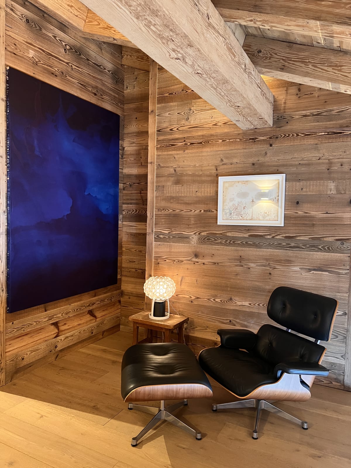 Chalet B, Megève Huile sur toile de Caroline Corbasson Entreprise Générale: Ets Nouvellement, Sallanches