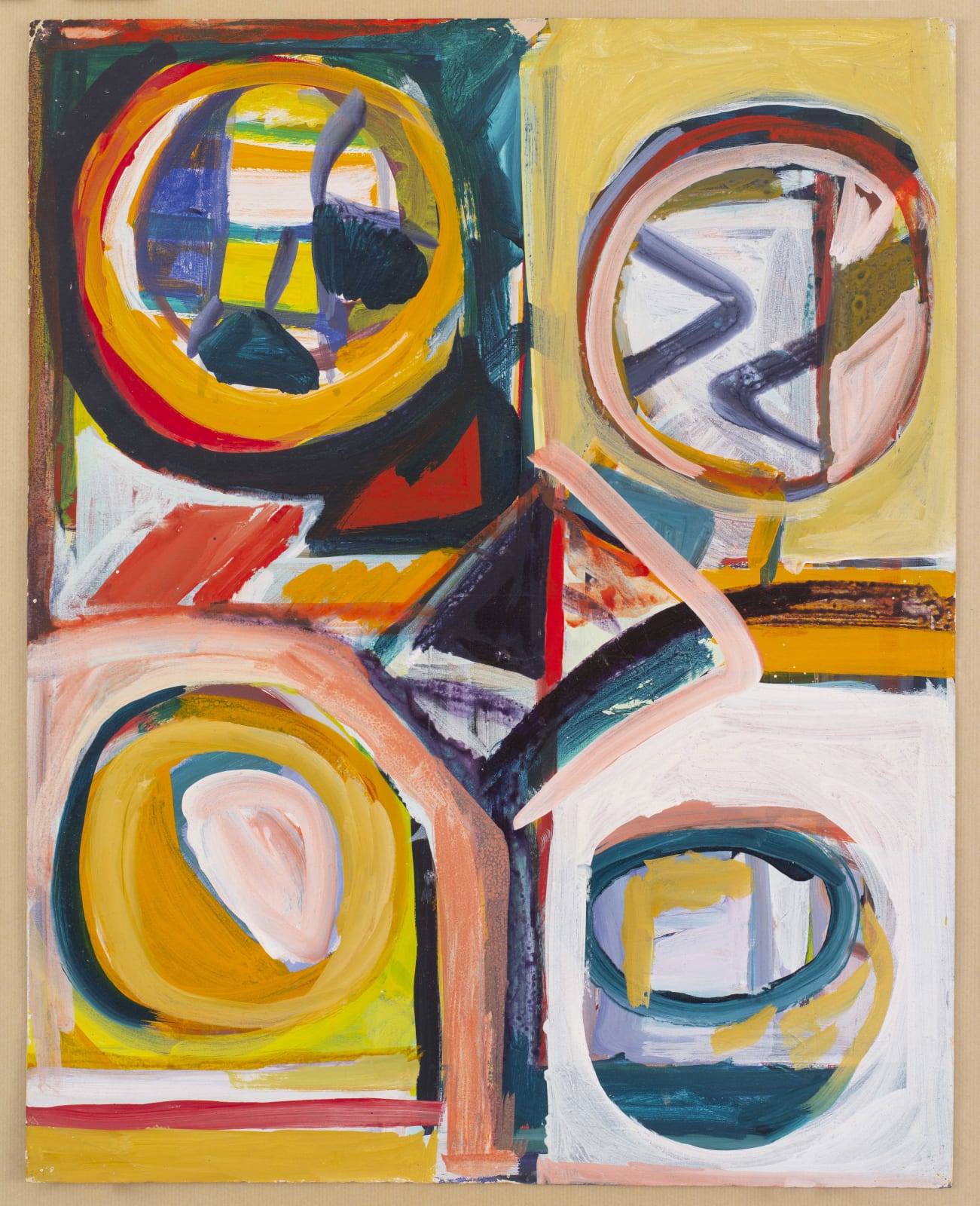 Shirley Jaffe Untitled, 1967 ca. Mixed media on paper 77,5 x 64 x 3,5 cm (30 1/2 x 25 3/16 x 1 3/8 in) framed