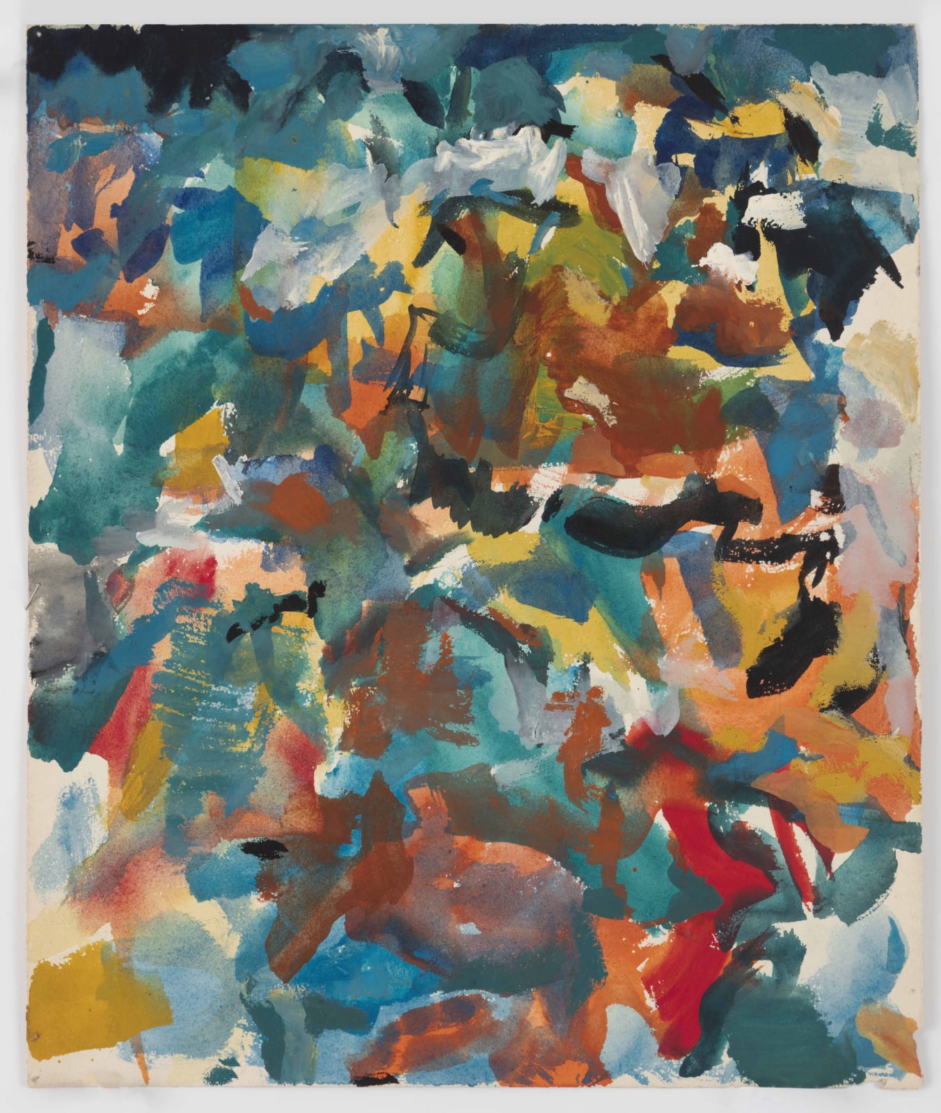 Shirley Jaffe Untitled, 1958 ca. Mixed media on paper 30,5 x 26 cm (12 x 10 1/4 in.)
