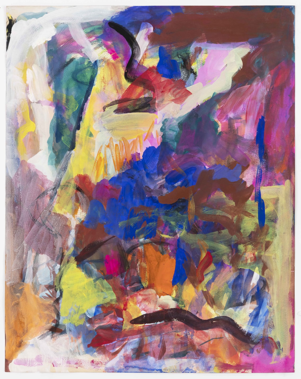Shirley Jaffe Untitled, 1960 ca. Mixed media on paper 67 x 56 x 3,5 cm (26 3/8 x 22 1/16 x 1 3/8 in) framed