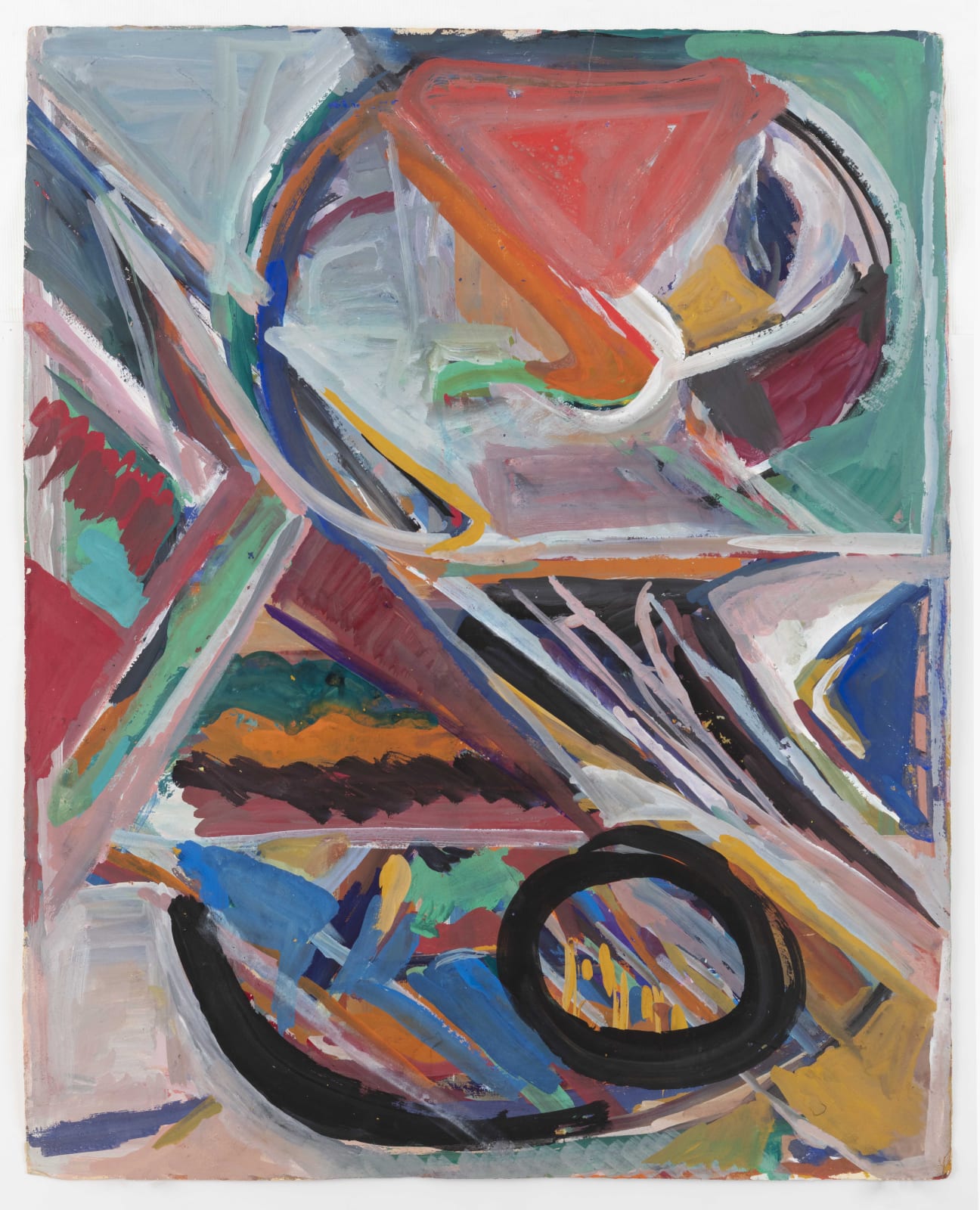 Shirley Jaffe Untitled, 1964-1970 ca. Mixed media on paper 74 x 62 x 3,5 cm (29 1/8 x 24 13/32 x 1 3/8 in) framed