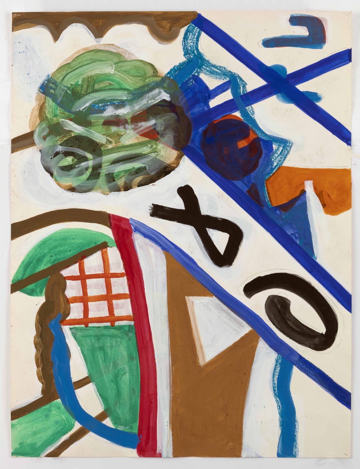 Shirley Jaffe Untitled, 1980 ca. Mixed media on paper 77,2 x 61 x 3,5 cm (30 13/32 x 24 1/32 x 1 3/8 in) framed